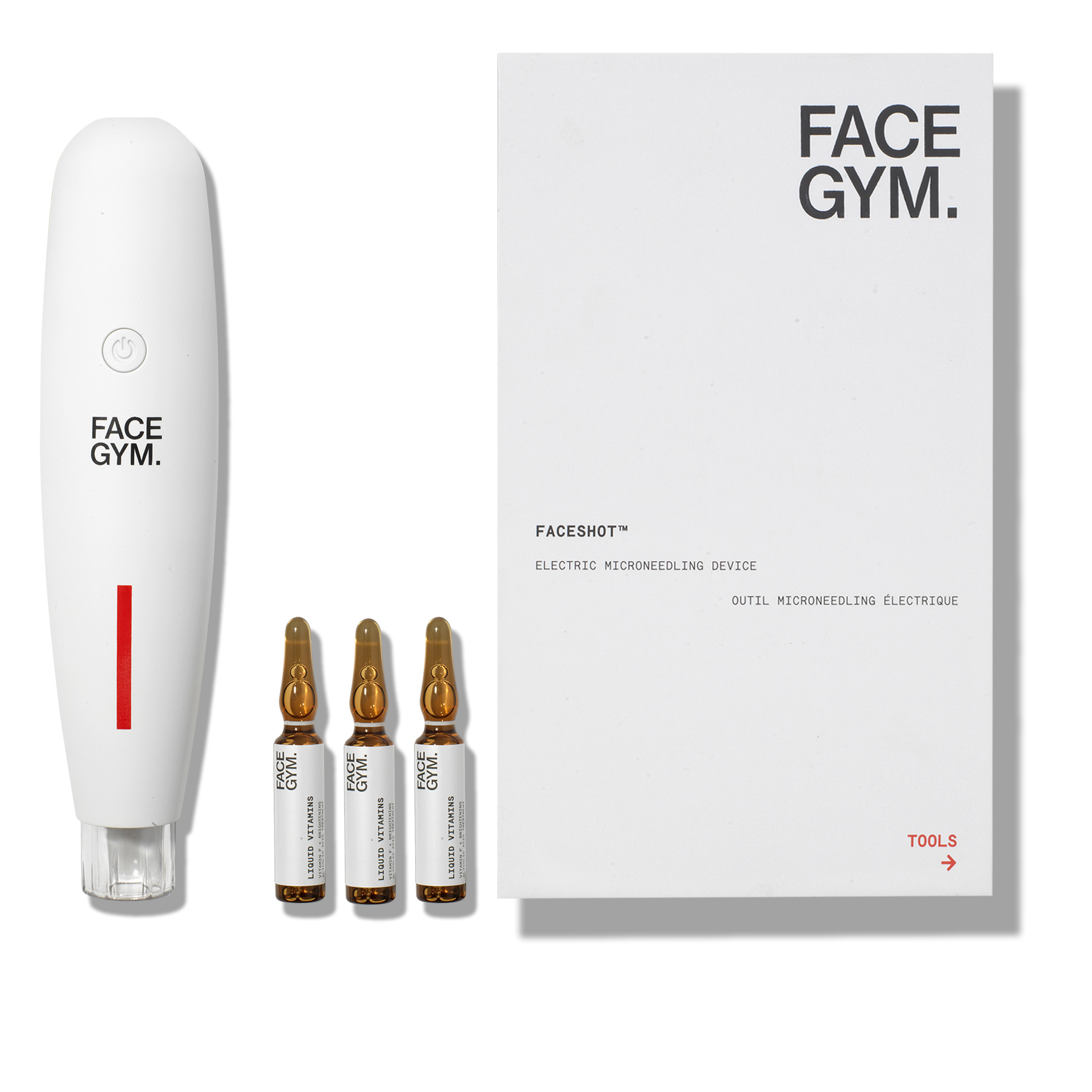 FaceGym - Faceshot™ Electric Microneedling Device + Vitamin Ampoules