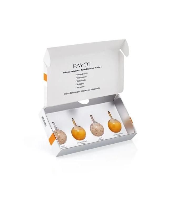 Payot - Máscara Facial Vitamina C (Kit Peeling Revitalizante + Máscara Efervescente)