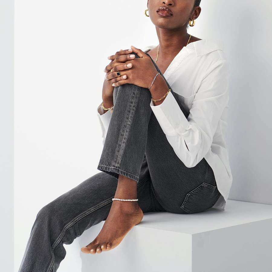 Missoma - Lucy Williams x Missoma - Flat Curb Chain Anklet