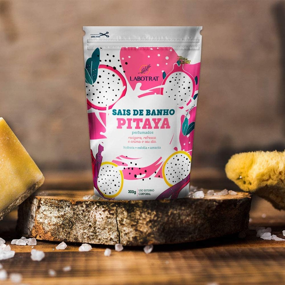 Labotrat - Sais de Banho Relaxante Hidromassagem Perfumados Pitaya