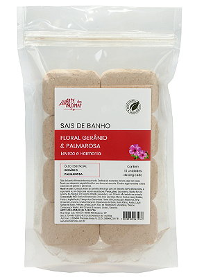 Arte dos Aromas - Sais de Banho Efervescentes Floral Gerânio e Palmarosa