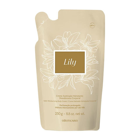 O Boticário - Creme Acetinado Hidratante Desodorante Corporal Lily