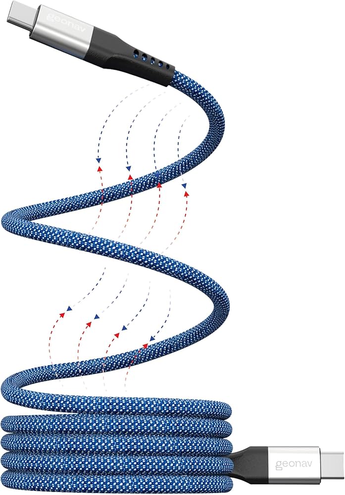 Geonav - Cabo USB-C para USB-C com corpo magnético