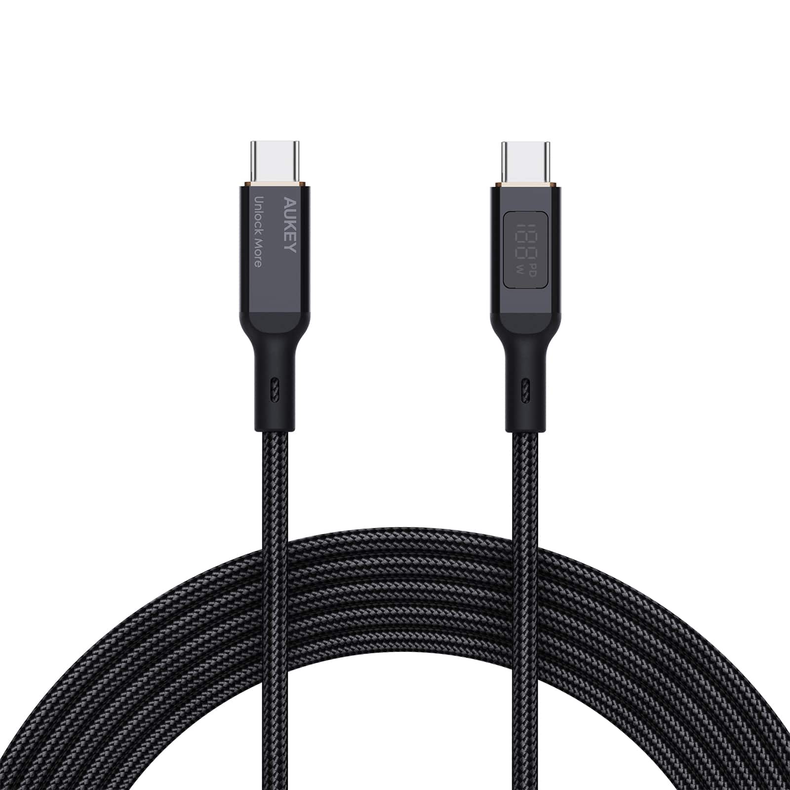 Aukey - Aukey Nylon Braided USB-C to USB-C Cable