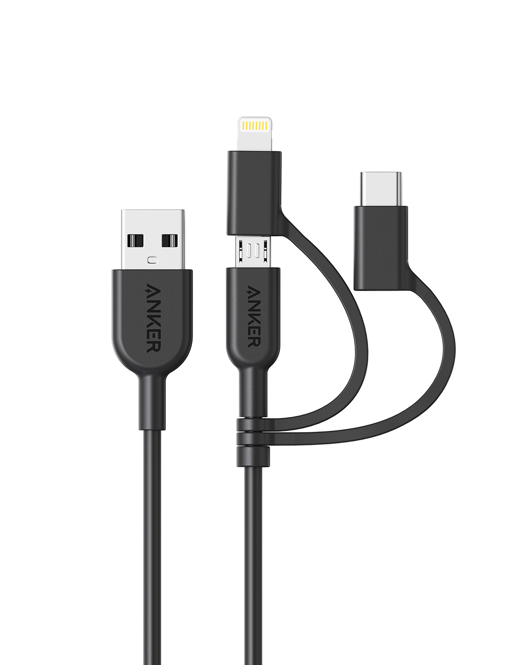 Anker - Powerline II 3-in-1 Cable