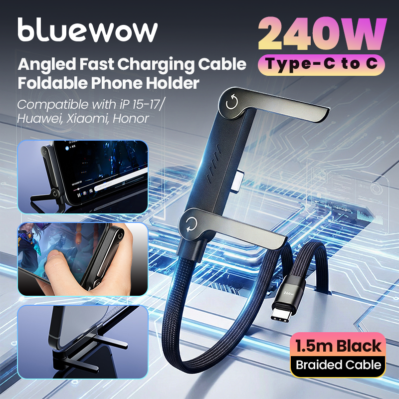 BlueWow - 240W USB Type C Angled Stand Data Cable