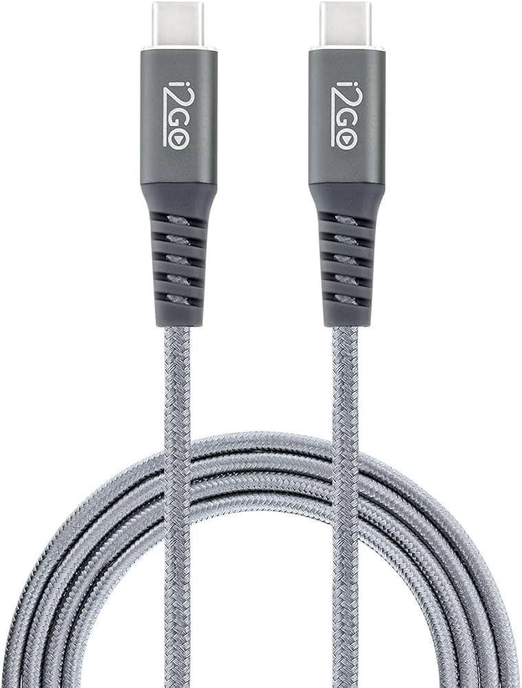 i2GO - Cabo USB-C + USB-C 3A Nylon Trançado i2GO Pro