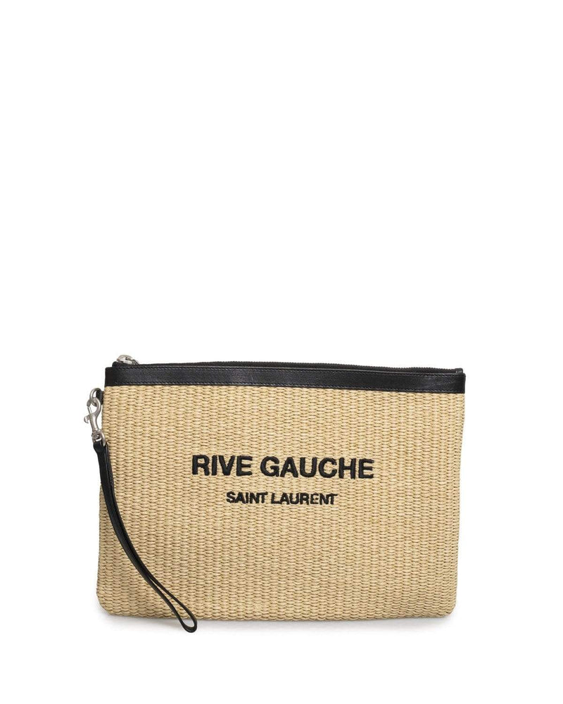 Saint Laurent - Rive Gauche Raffia Clutch
