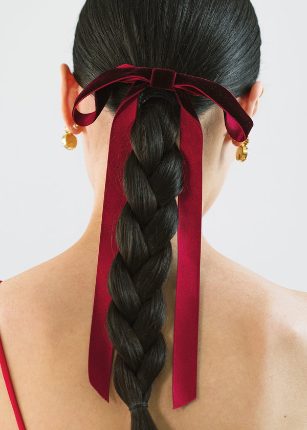 Jennifer Behr - Aida Velvet Bow Barrette