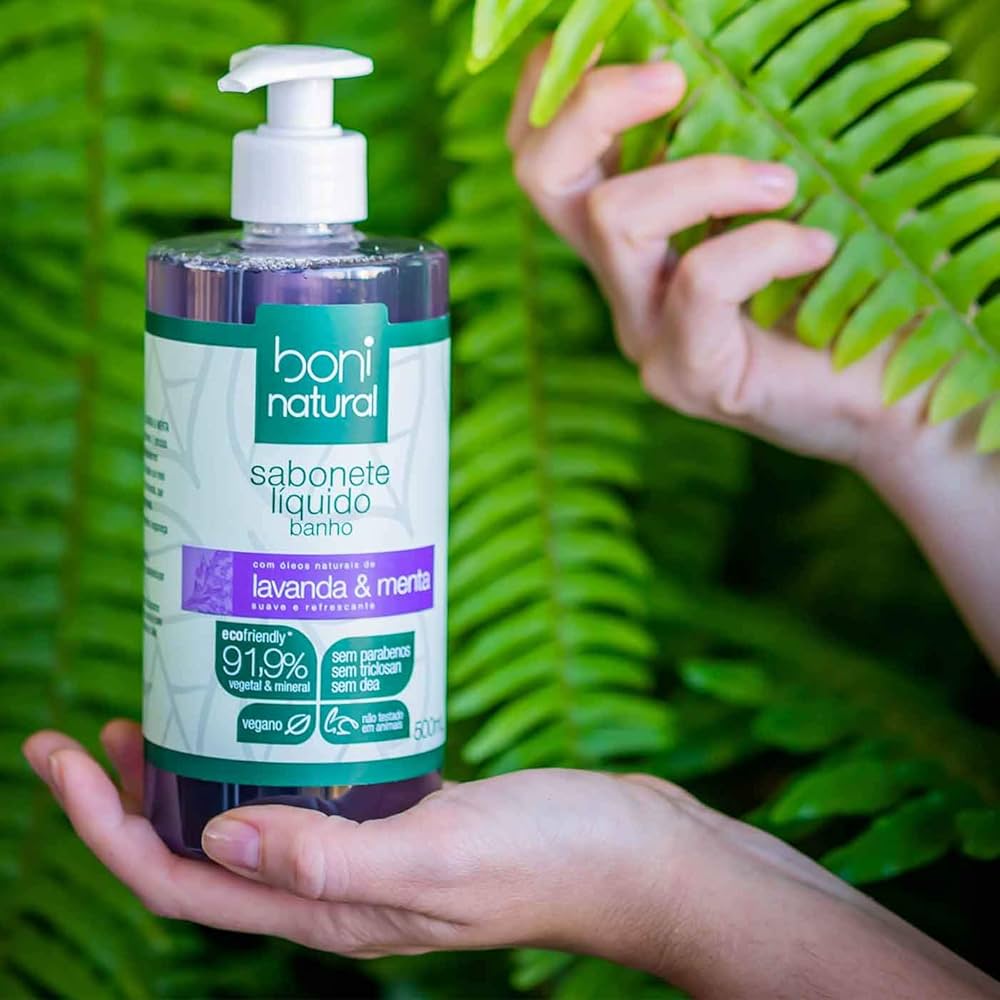 Boni Natural - Sabonete Líquido Lavanda e Menta