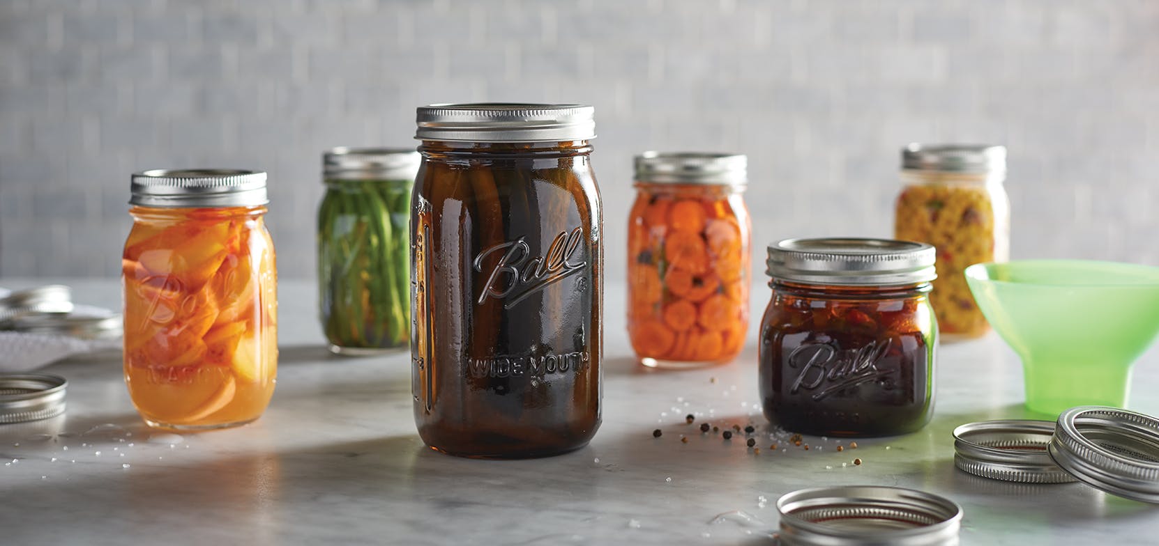 Ball - Mason Jar (Regular or Wide Mouth, various sizes like 32 oz)