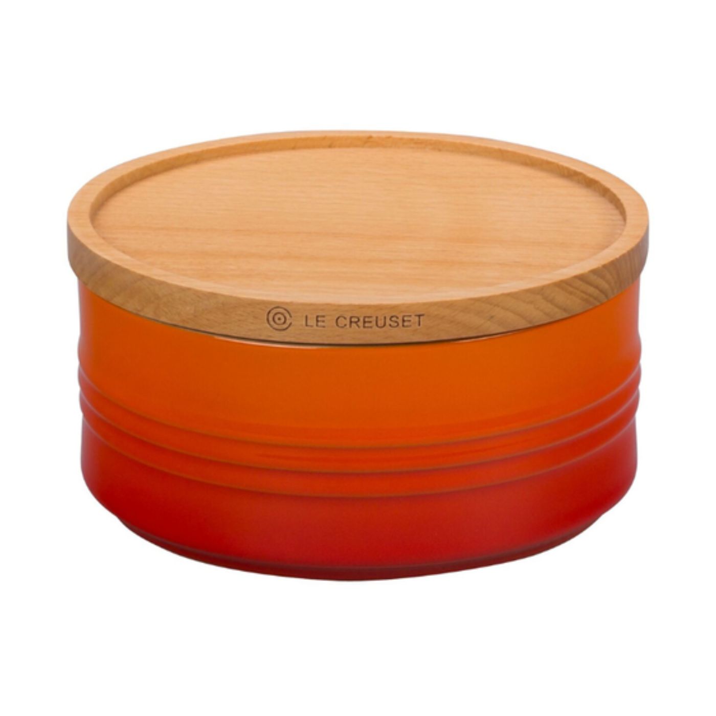 Le Creuset - Pote De Cerâmica Com Tampa De Madeira