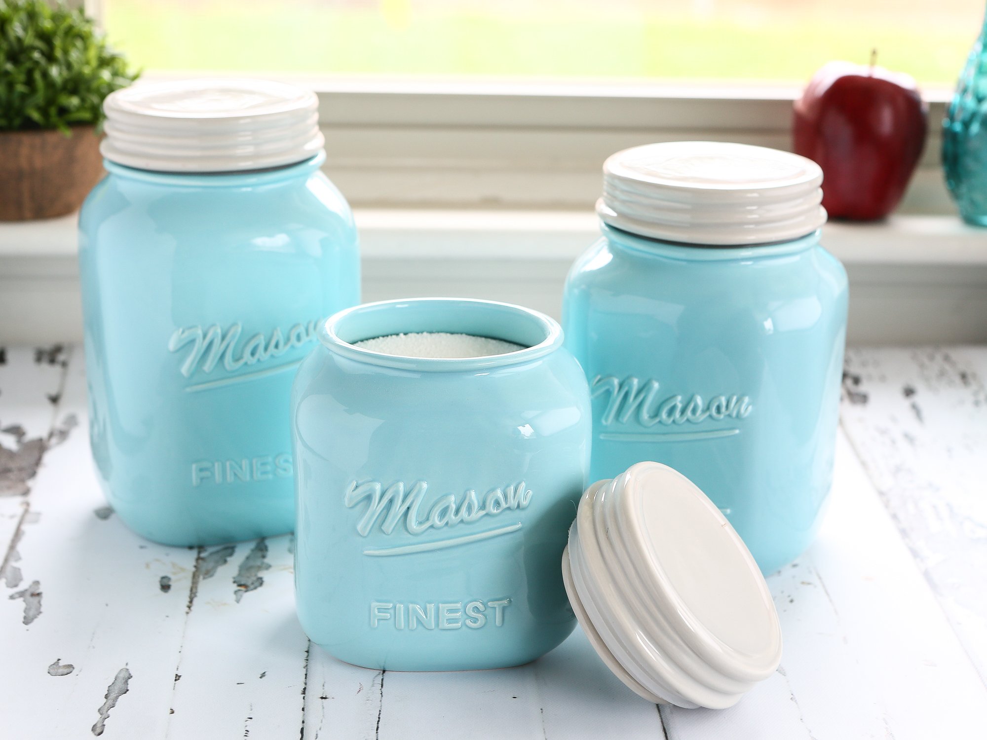 Sparrow Decor - Farmhouse Ceramic Mason Jar Collection