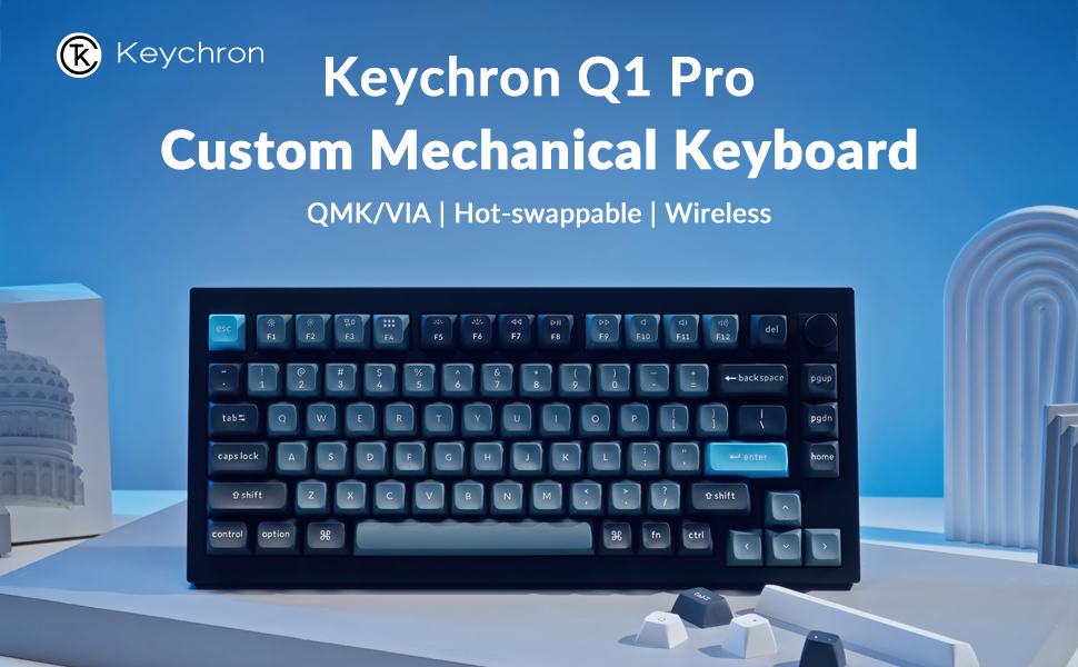 Keychron - Q1 Pro QMK/VIA Wireless Custom Mechanical Keyboard