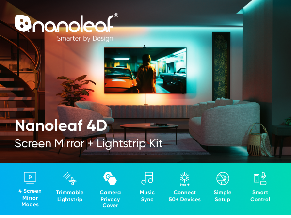 Nanoleaf - 4D Screen Mirror + Lightstrip Kit