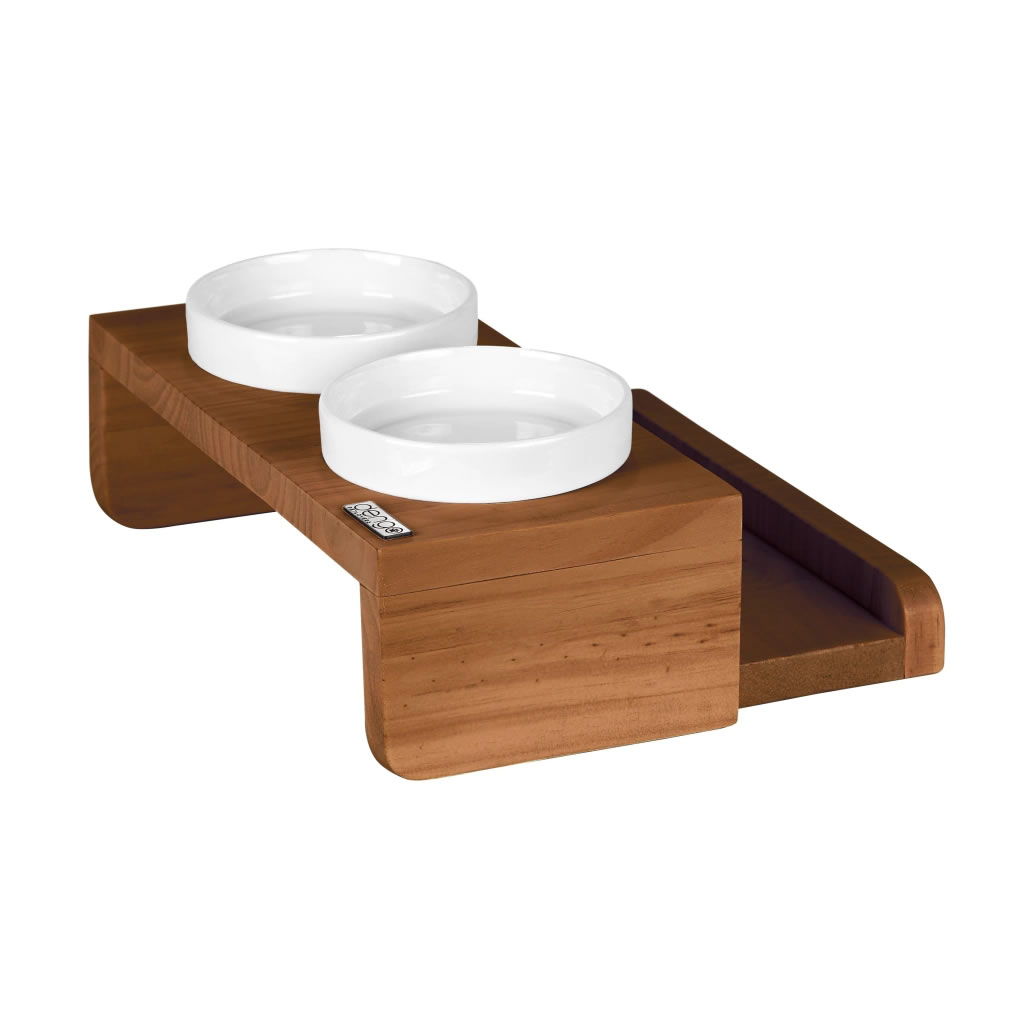 Dengo Petlovers - Comedouro Elevado Zeus - Porcelana