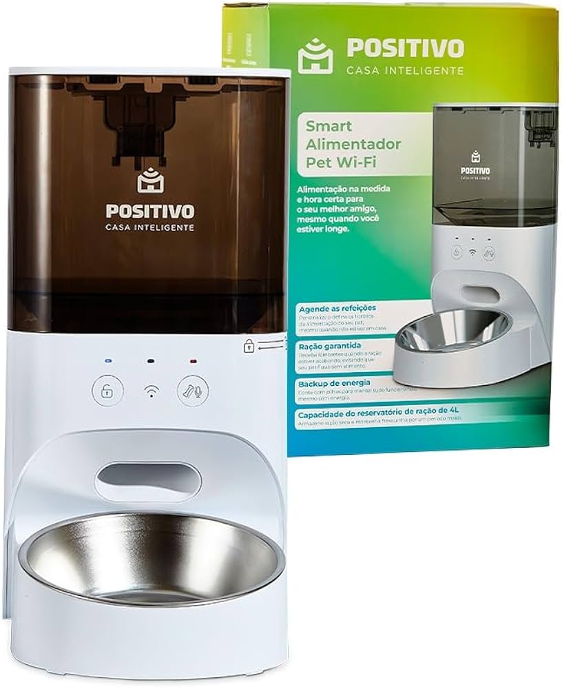 Positivo Casa Inteligente - Smart Alimentador Pet Wi-Fi