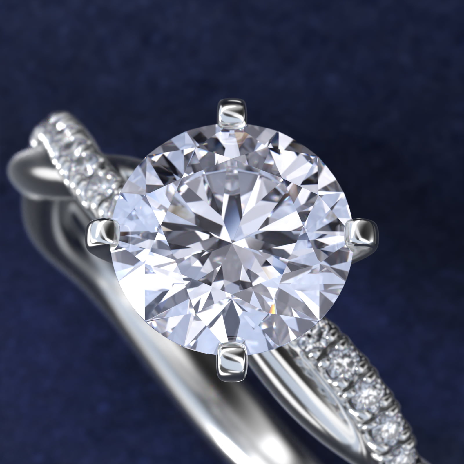 Blue Nile - Lab-Grown Diamond Solitaire Engagement Ring