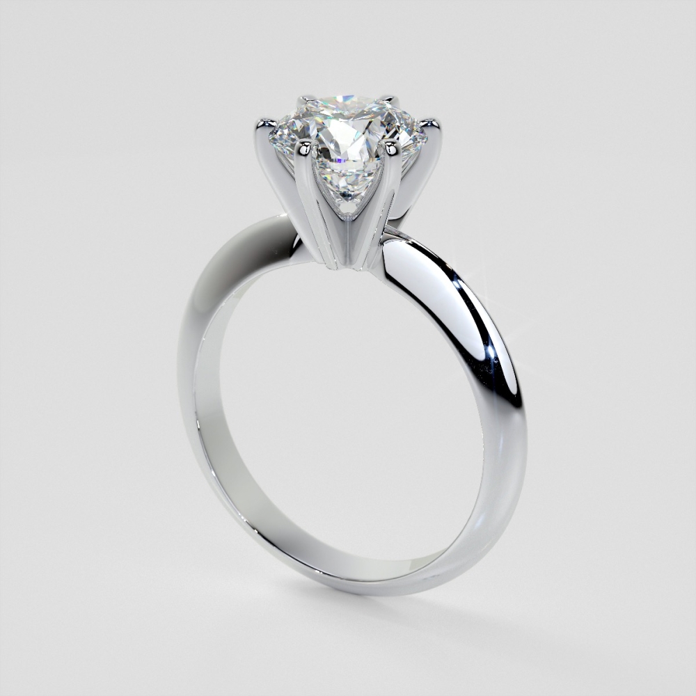 Bornmine - Classic Solitaire Lab-Grown Diamond Ring