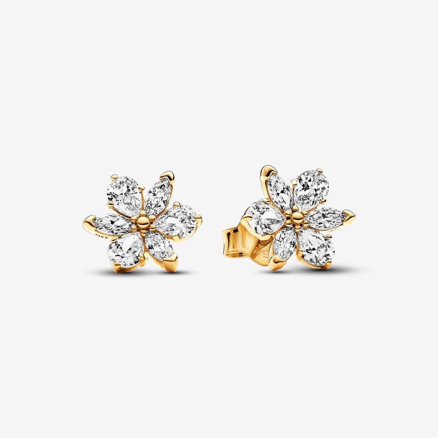 Pandora - Sparkling Herbarium Cluster Stud Earrings