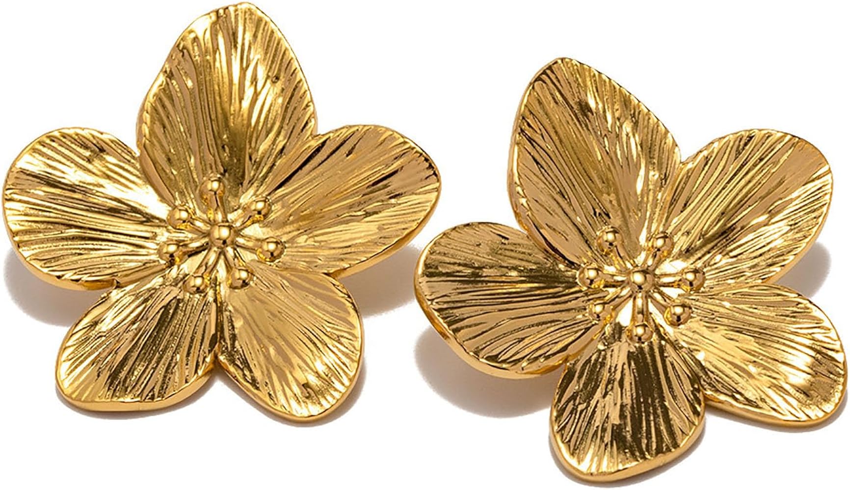 Tous - Fragile Nature Two-Tone Flower Earrings