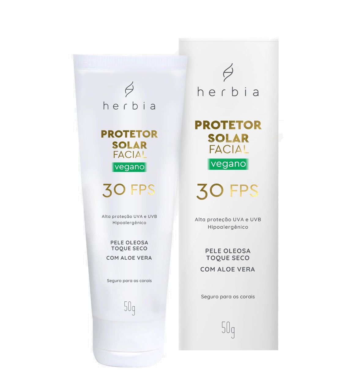 Herbia - Protetor Solar Facial Natural e Vegano FPS 30