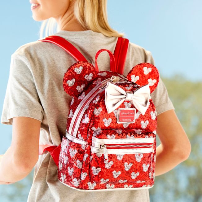 Loungefly - Minnie Mouse Sequined Loungefly Mini Backpack