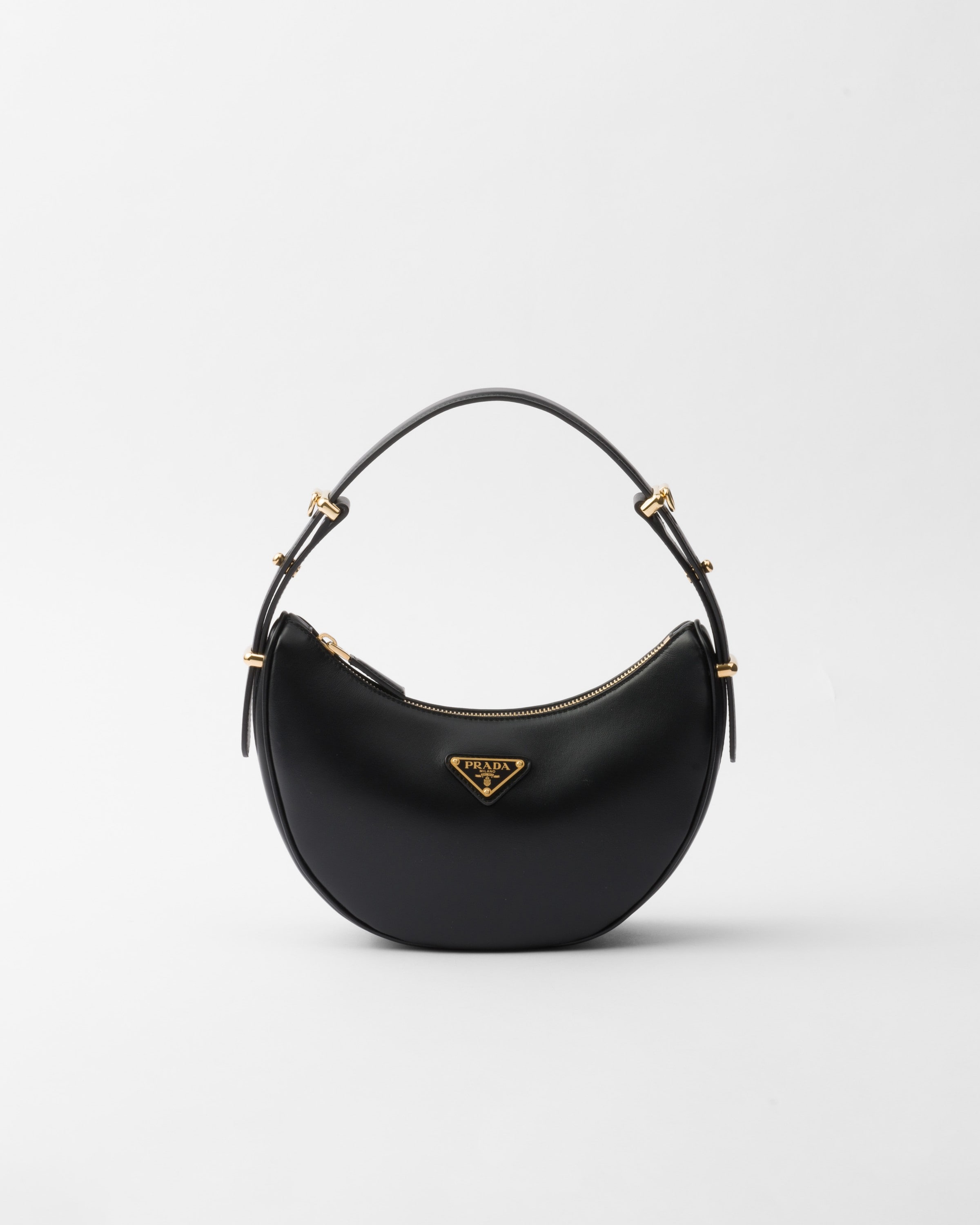 Prada - Arqué Leather Shoulder Bag