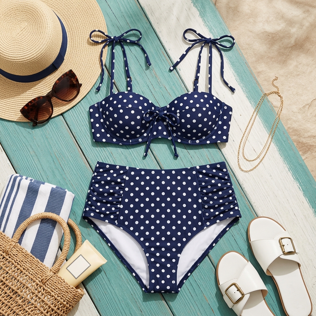 Retro-Inspired Beachwear
