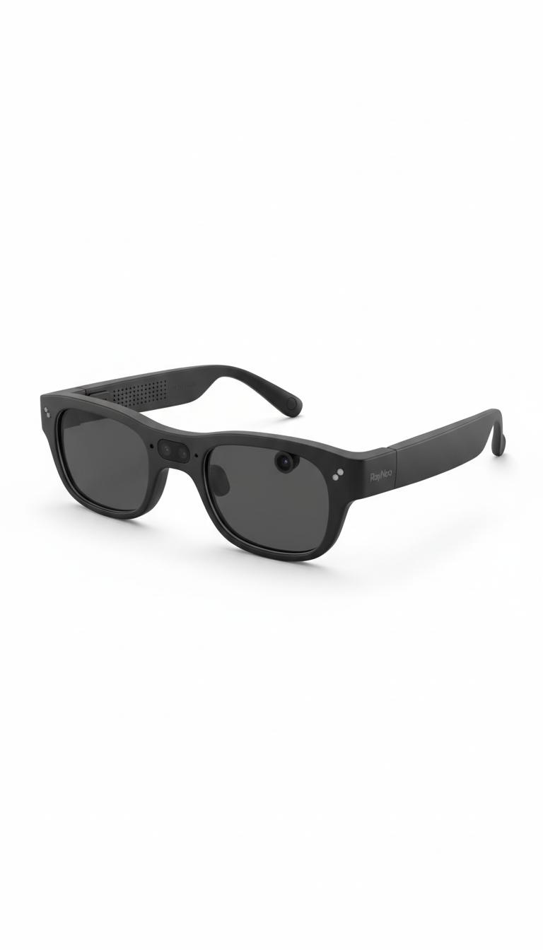 Black Dual Camera ar glasses Smart glasses