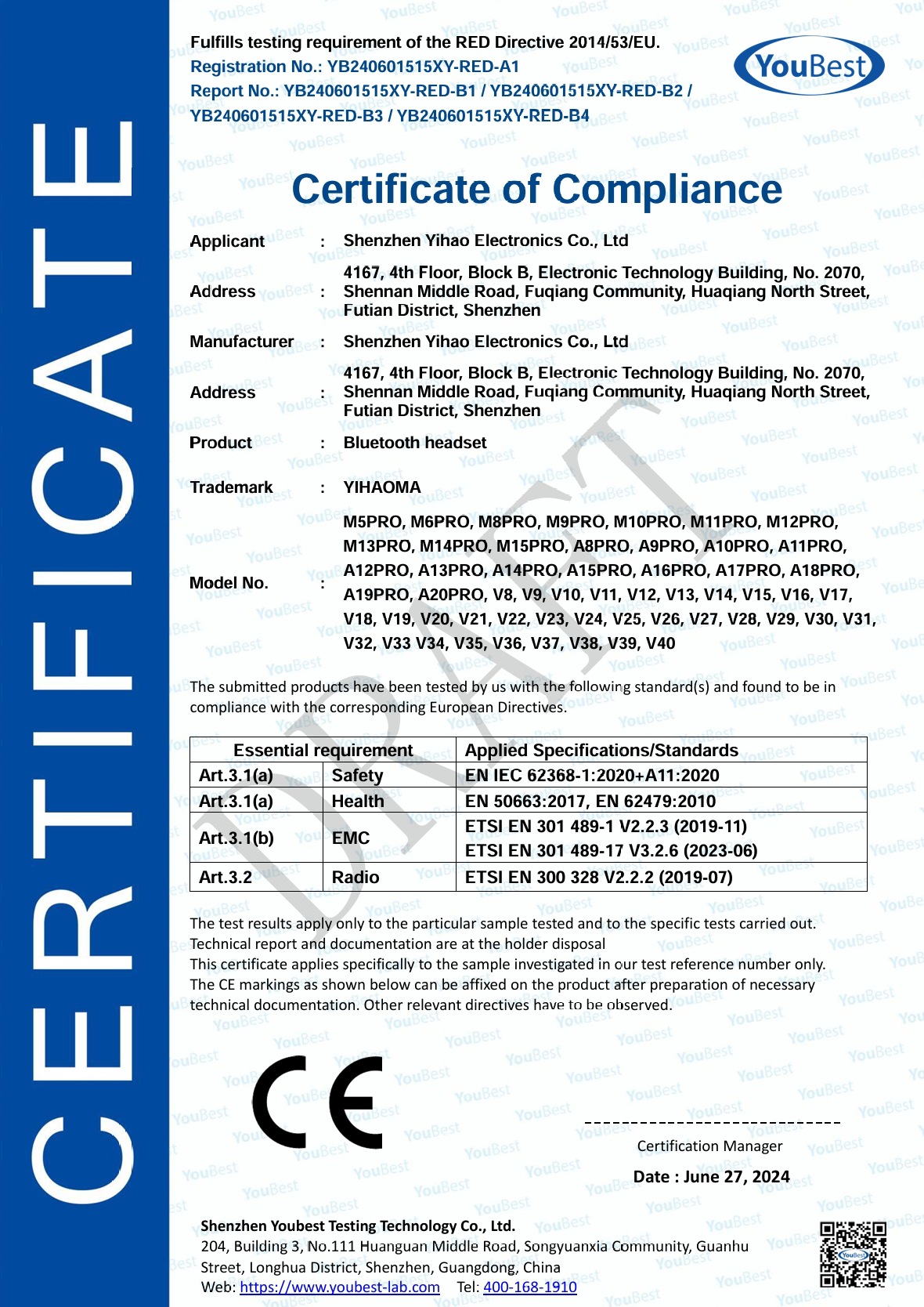 Shenzhen Yihao Electronics Co., Ltd. product 2