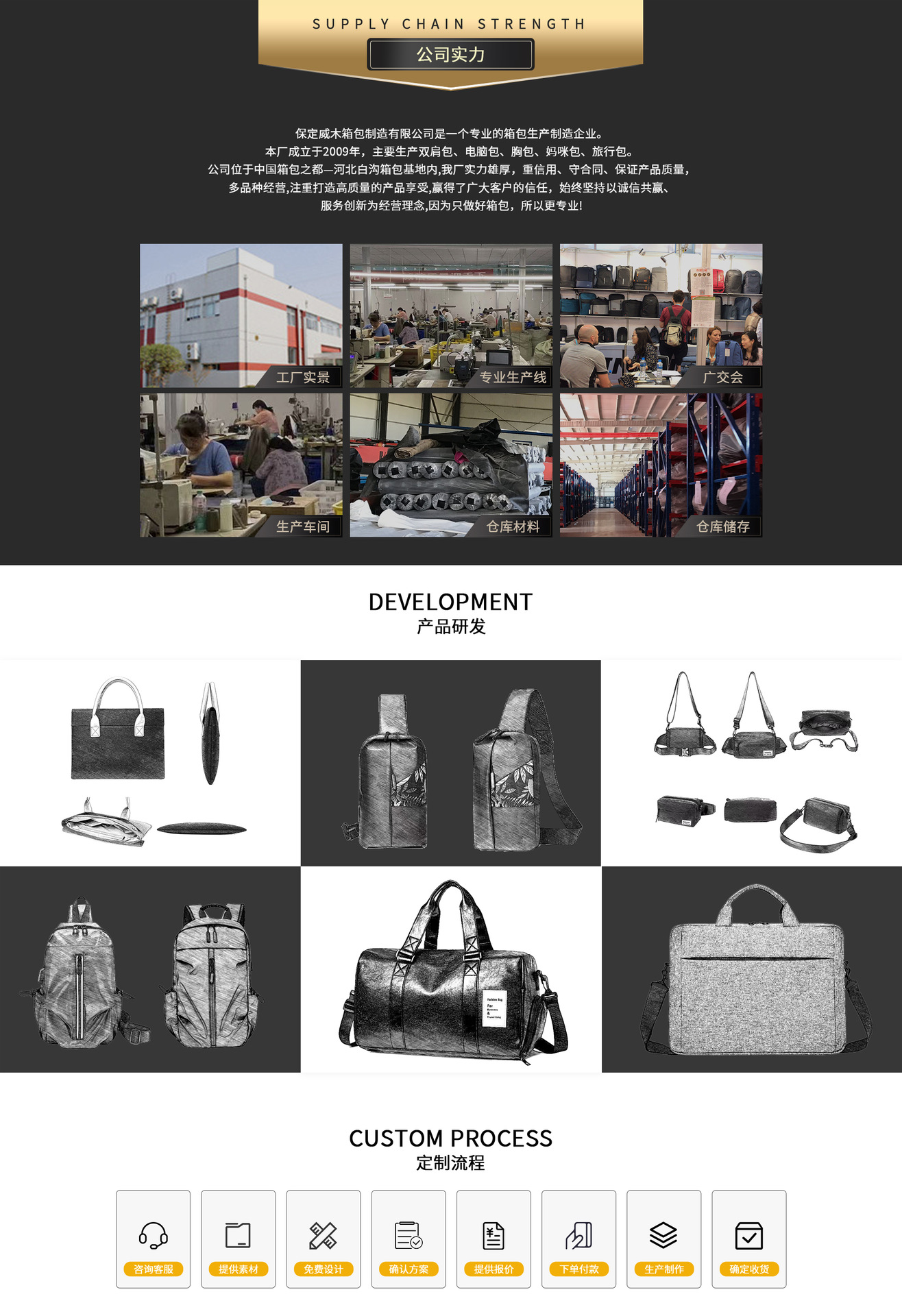 Baoding Weimu Luggage Manufacturing Co., Ltd. product