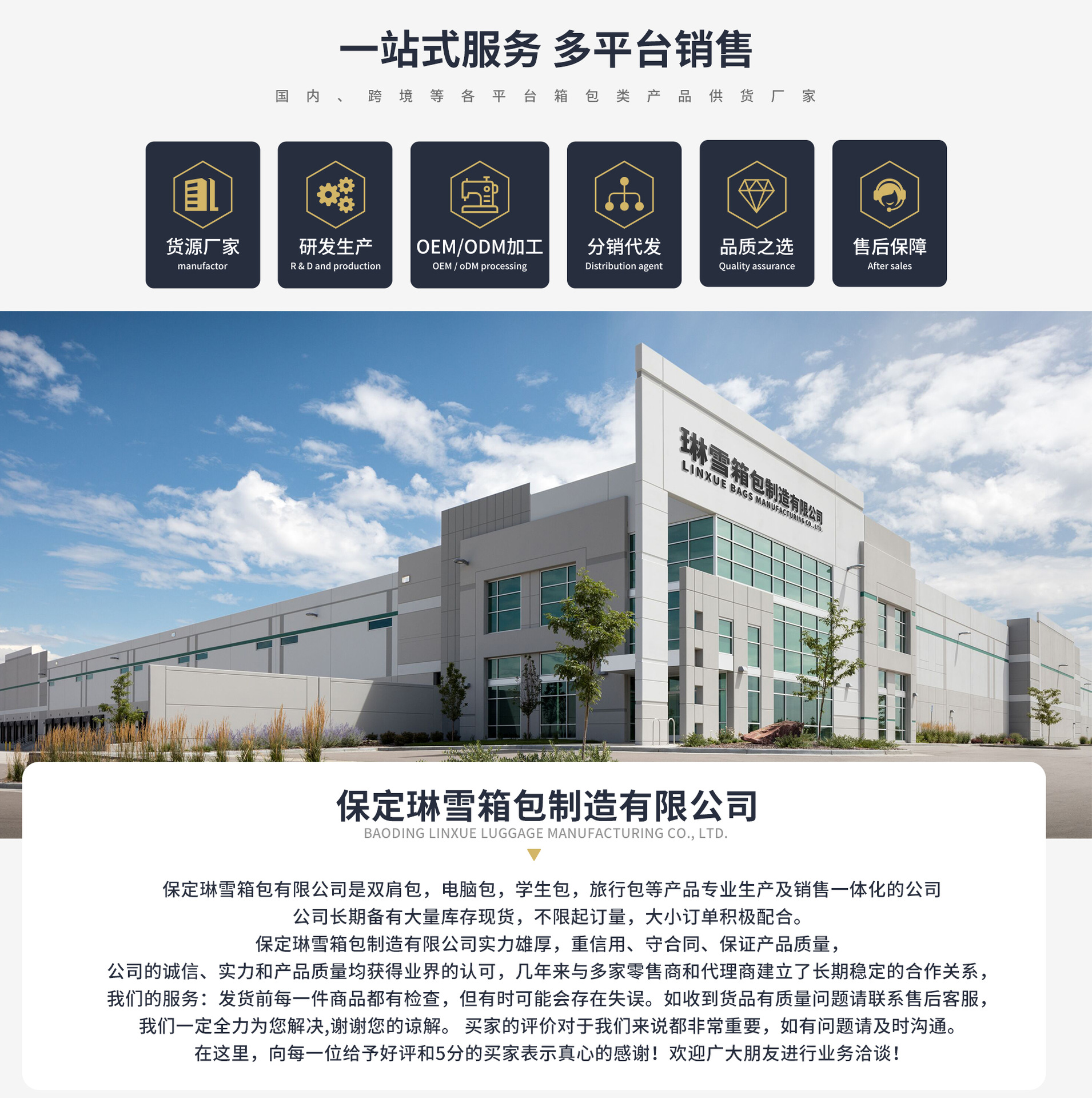 Baoding Linxue Luggage Manufacturing Co., Ltd. product 1