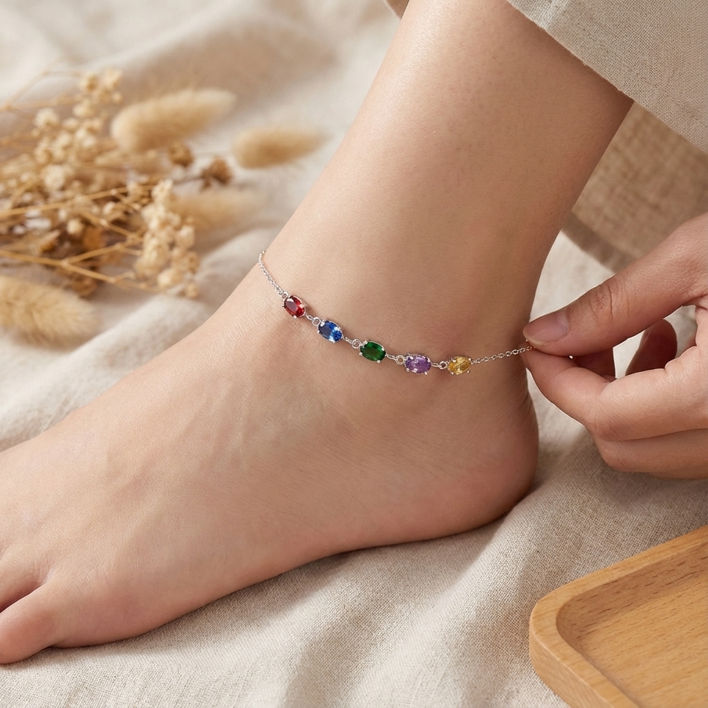 Colorful Stones Anklets product 2