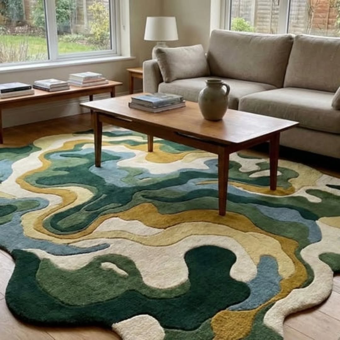 Modern Abstract Area Rug 1