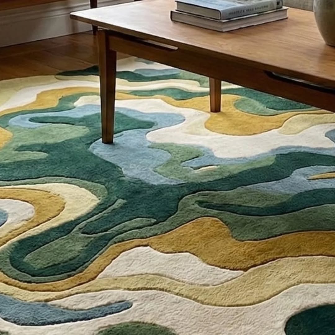 Modern Abstract Area Rug 2