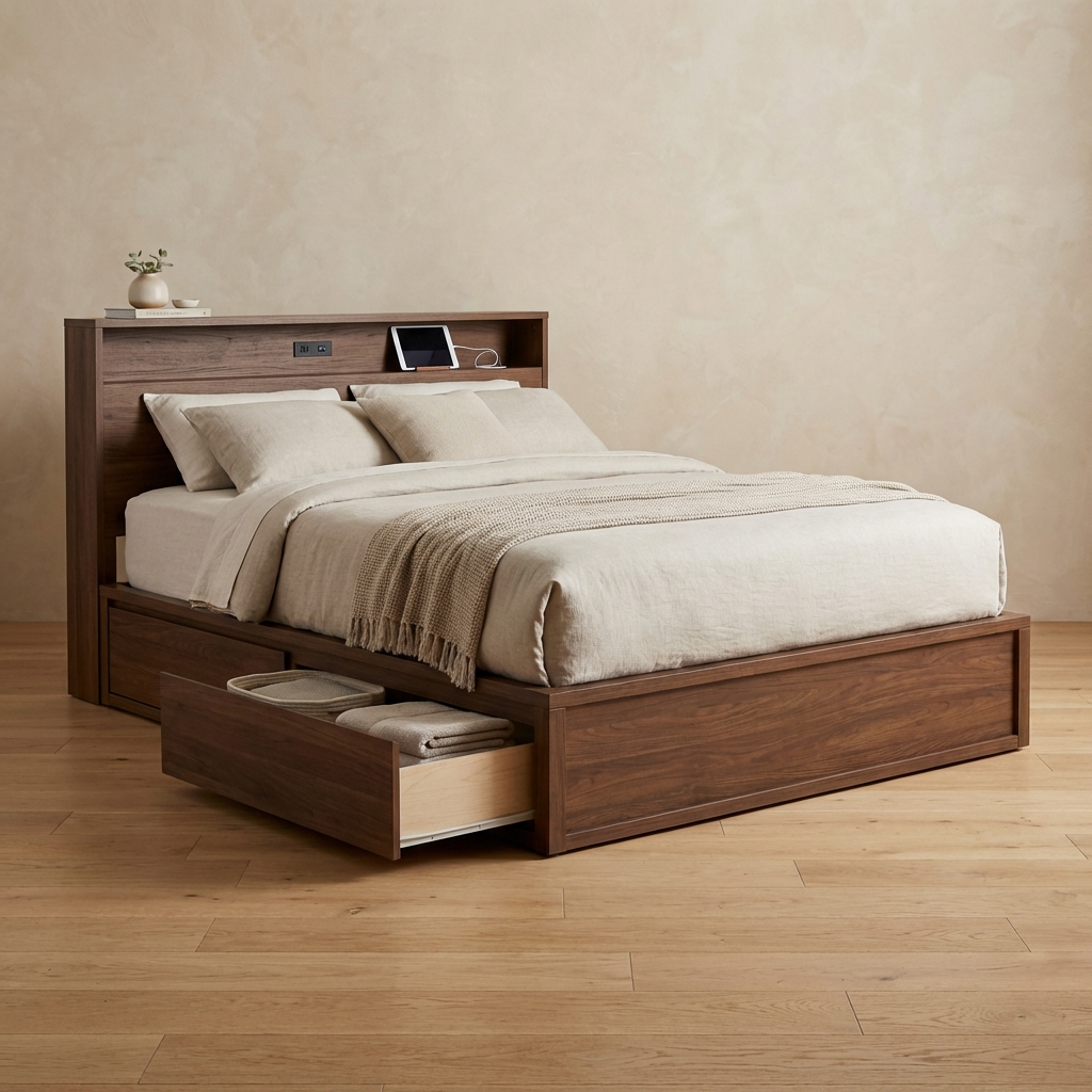 Functional Storage Bed Frame