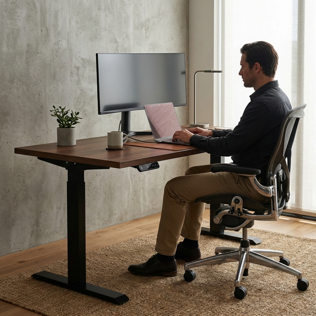 Ergonomic Sit-Stand Desk image 2