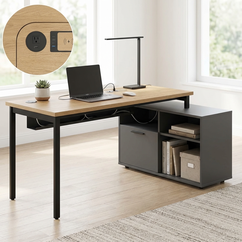 Tech-Integrated Desk image 3