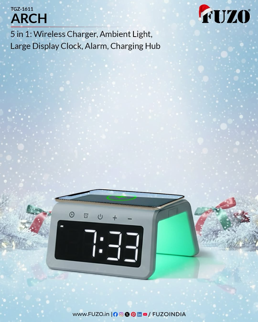 Multifunctional Hub Digital Clocks 2