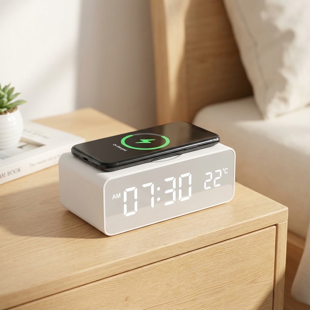 Wireless Charging Digital Clock — product image
