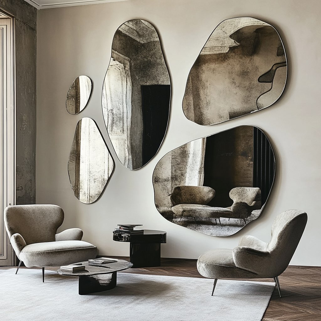 Organic Shape Mirrors 1