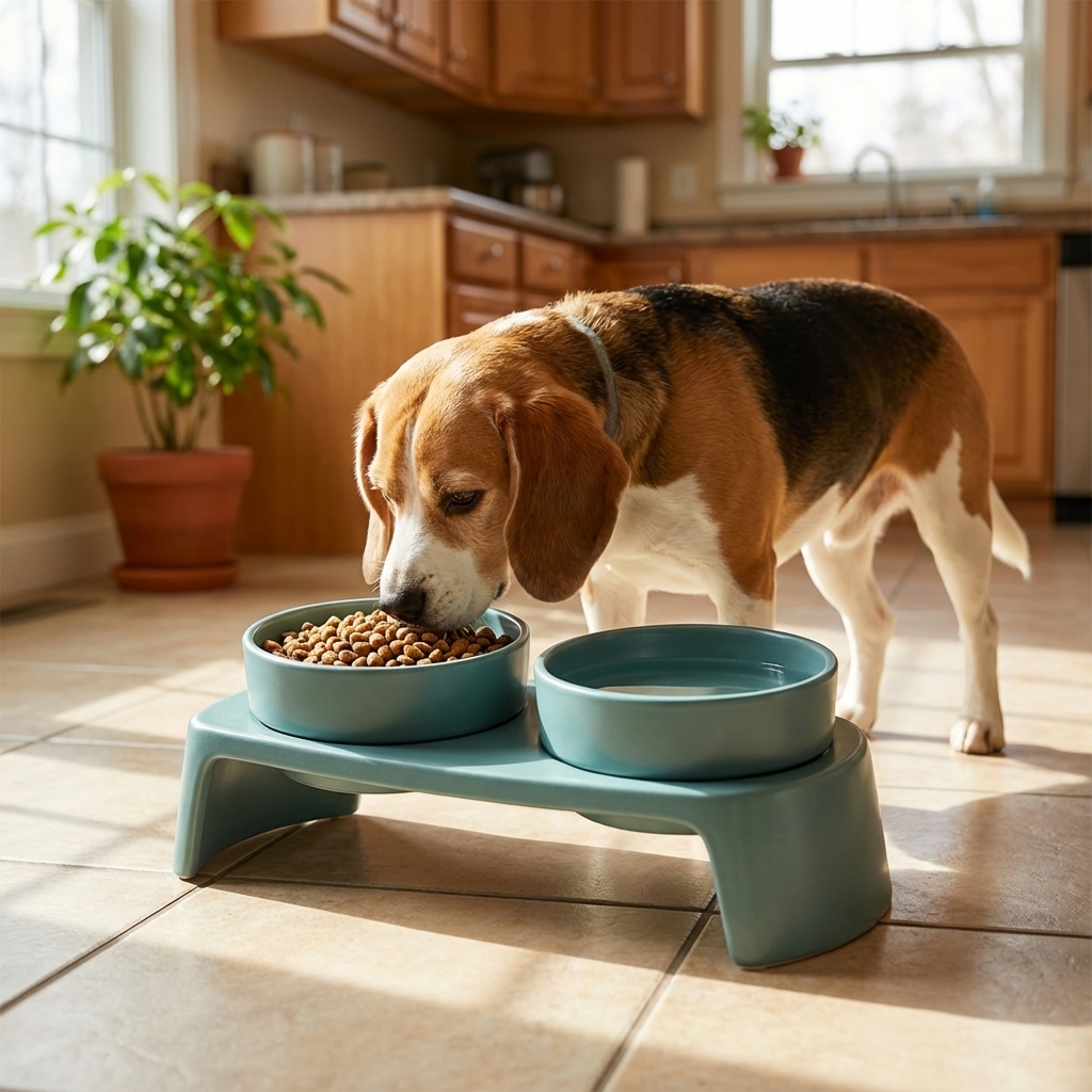 Ergonomic Elevated Pet Feeder image 3