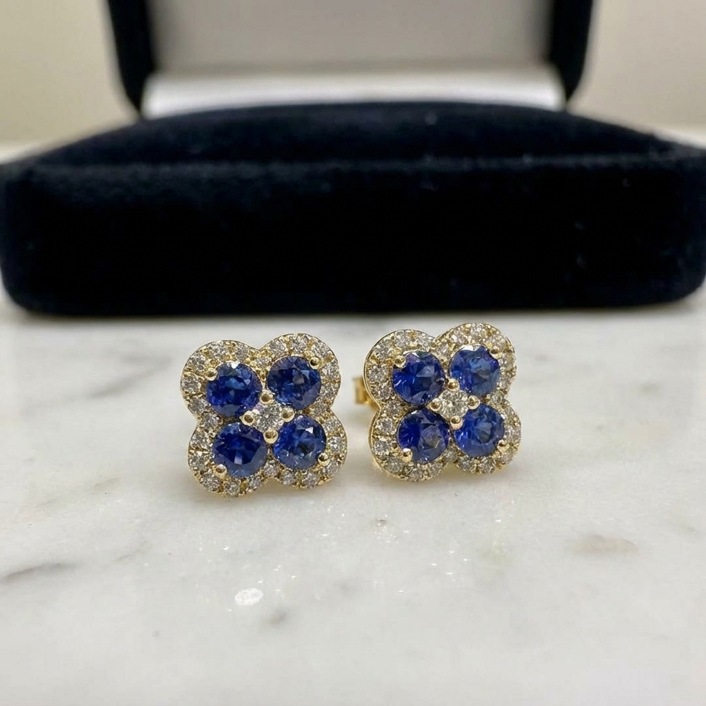 Colorful Gemstone Studs — product image