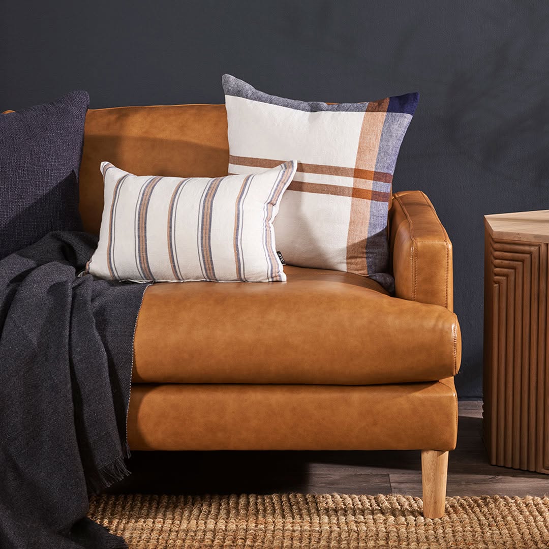 Deep Blue Accents Throw Pillows 2