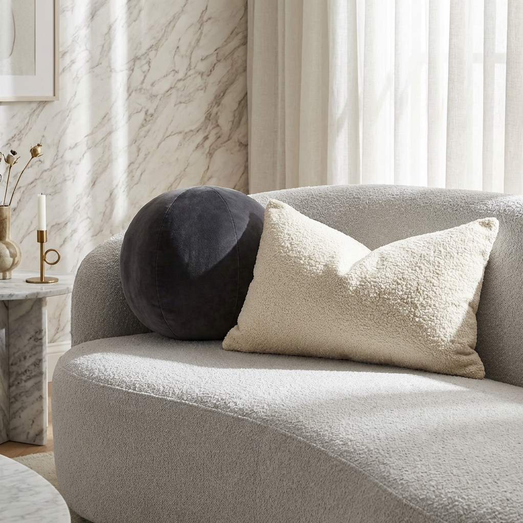 Sculptural Shapes Throw Pillows image 2