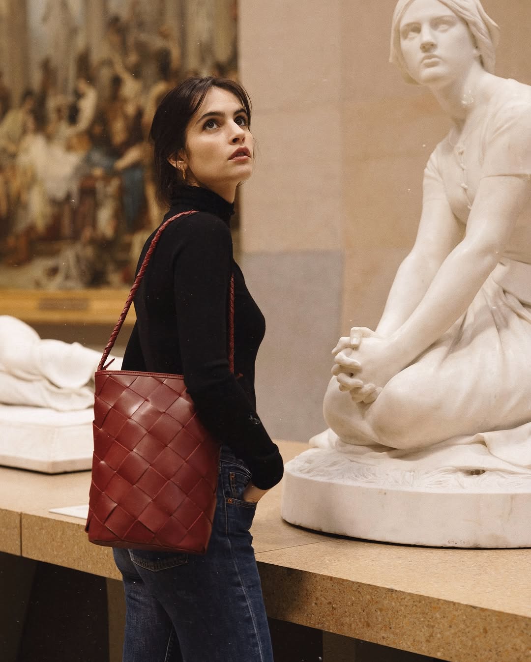 The Woven Texture Bucket Bag