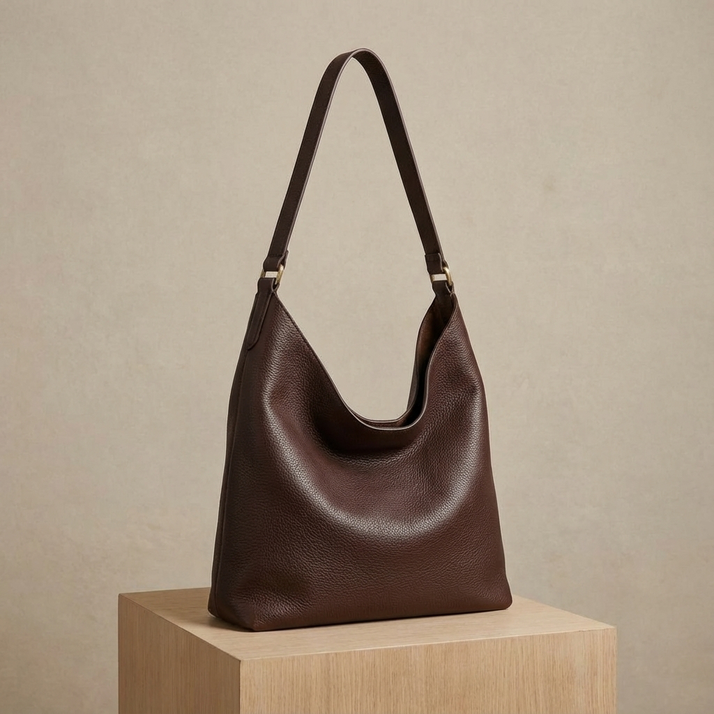Minimalist Leather Hobo Bag — product image