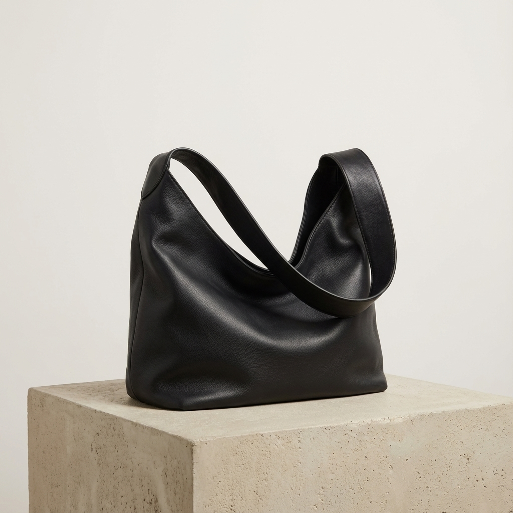 Minimalist Leather Hobo Bag product 3