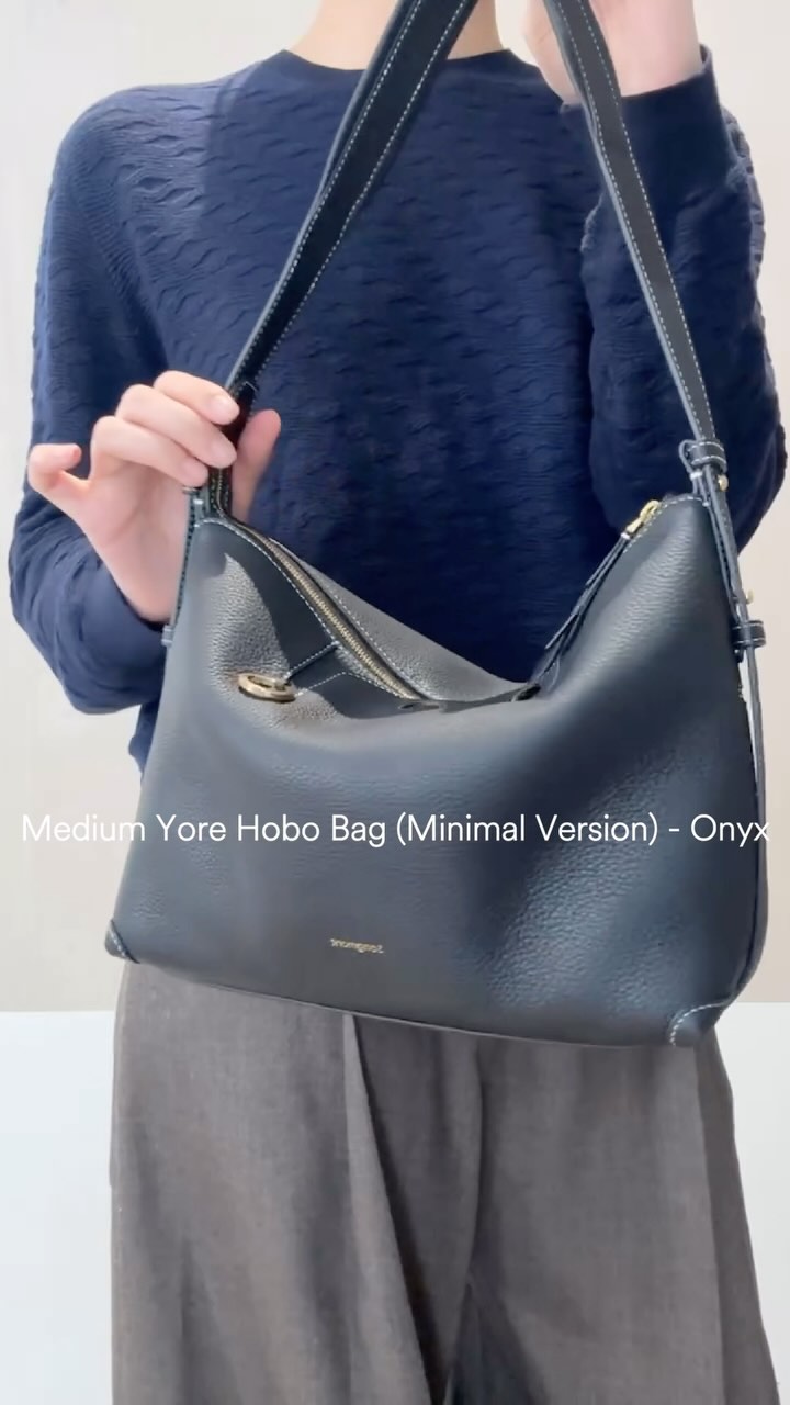 Minimalist Leather Hobo Bag